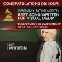 Lisa Harriton Grammy Announcement